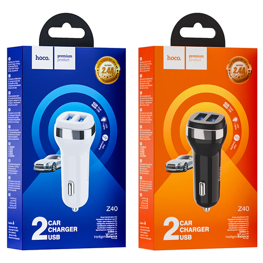 Z40 Superior dual port car charger HOCO