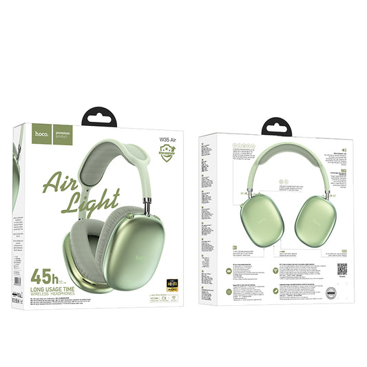 W35 Air Triumph Bluetooth/ Wireless headset HOCO Green