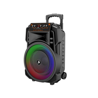 KTS-1640 Bluetooth Speaker with USB, TF Card, TWS, RGB Flash Light, Wired Microphone & Remote Control