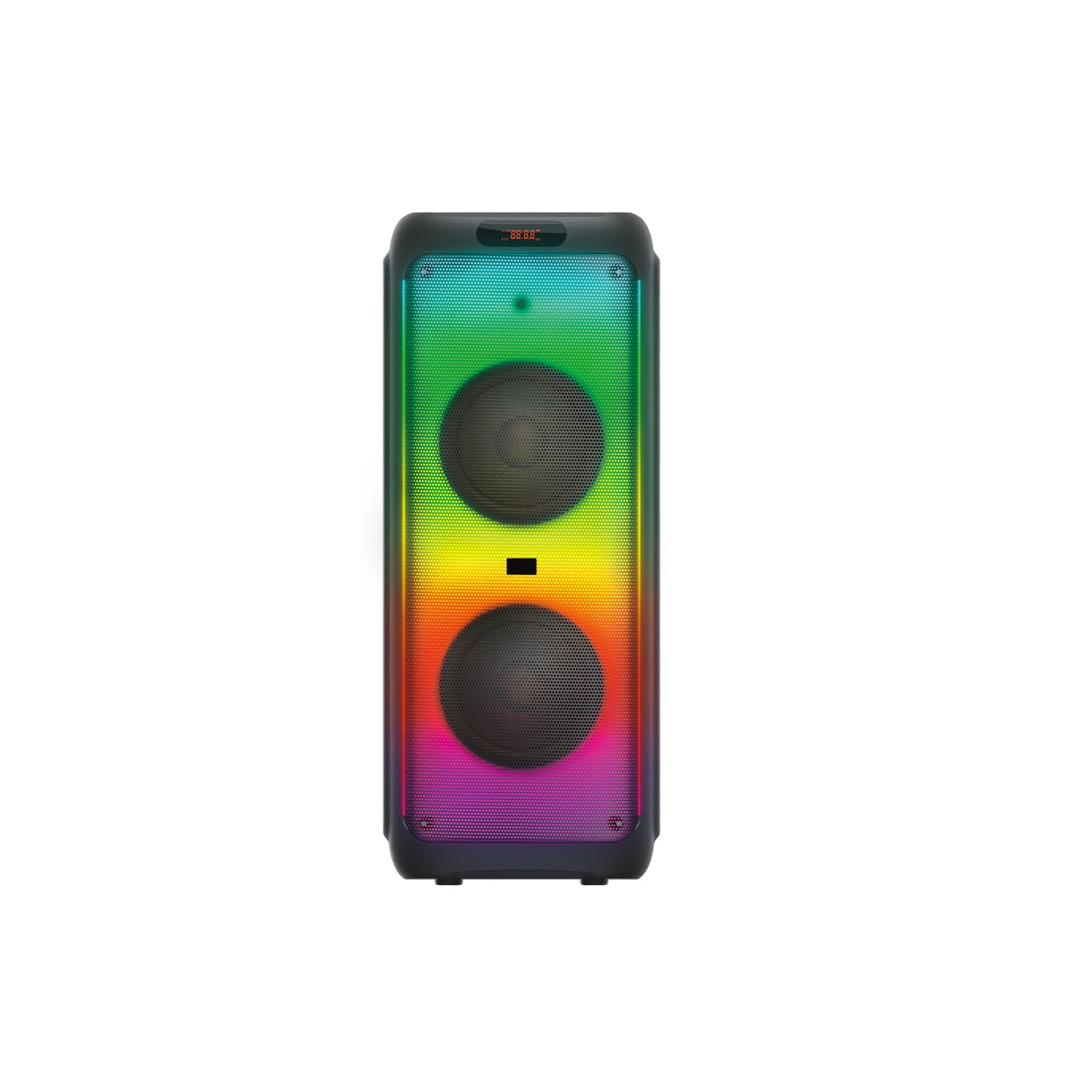 TS-1938 Bluetooth Speaker with USB, TF, TWS, LINEIN, MIC, RGB Light | 12-Inch 100W x 2 Speakers (4500mAh Battery)