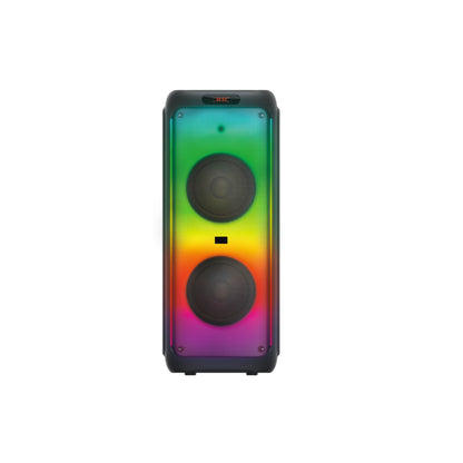 TS-1938 Bluetooth Speaker with USB, TF, TWS, LINEIN, MIC, RGB Light | 12-Inch 100W x 2 Speakers (4500mAh Battery)