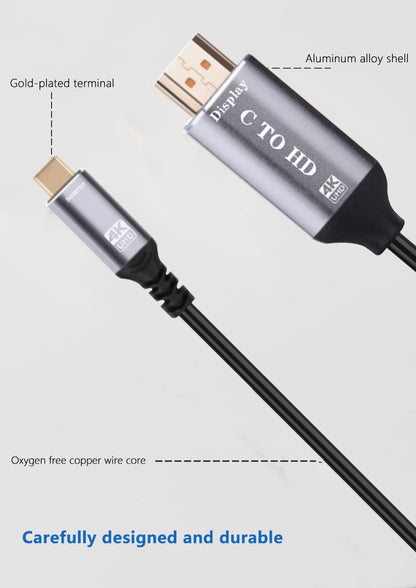 Q-HD613 High-Definition HDMI to TYPE-C Cable ANDOWL