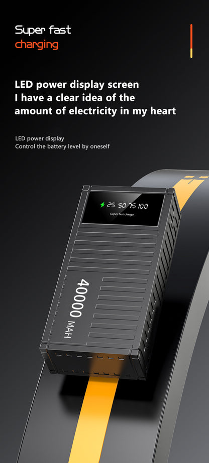 Q-CD40000 40000 Mah PD Fast Charge 30W PowerBank with Battery Screen Andowl