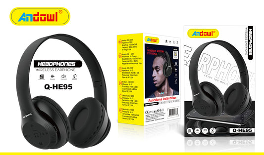 Q-HE95 Wireless Headphone Soft Ear Touch Andowl
