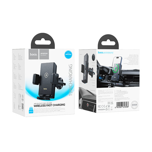 HW21 Precious wireless fast charging car holder(air outlet) HOCO
