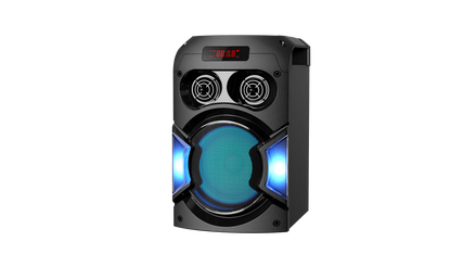 BTS-1166 Bluetooth Speaker with USB, TF, FM, MIC, TWS, EQ, Light Effects & 6.5-Inch 30W Speaker (1800mAh Battery)