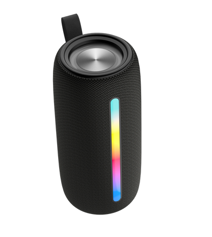 BTS-1822 Bluetooth Speaker with TF, FM, TWS, LINEIN, RGB Flash Light & Dual 52mm 5W Speakers (1800mAh Battery)