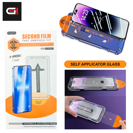 iPhone 15 PRO MAX SP Self Application High Quality Tempered Glass